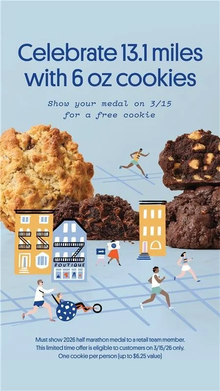 Free Levain Bakery Cookie for NYC Half-Marathon Runners