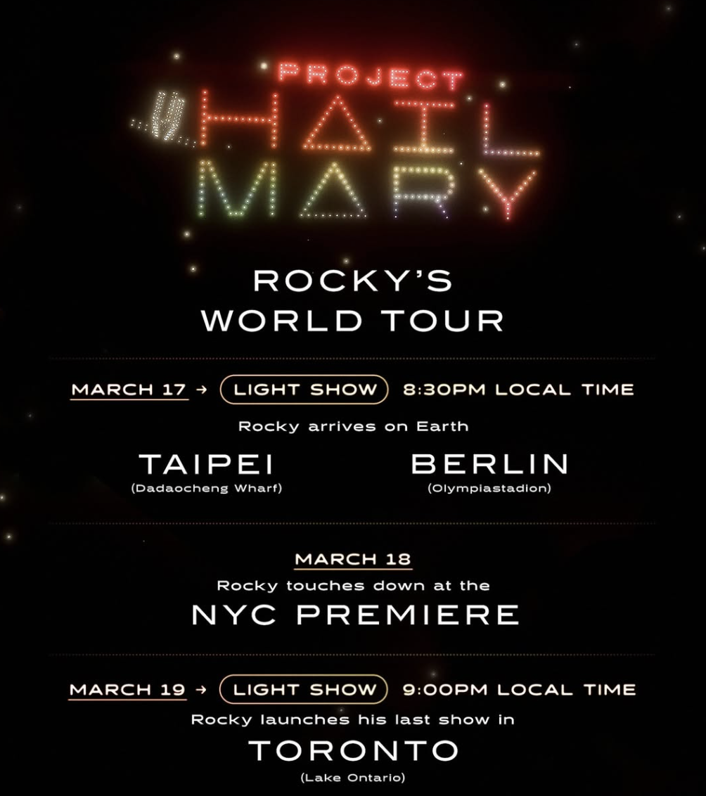 Project Hail Mary Rocky's World Tour