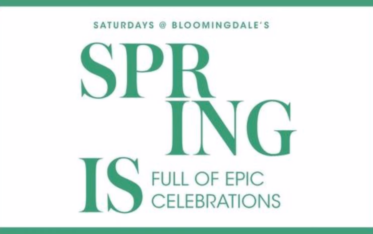 Spring Saturday at Bloomingdale's