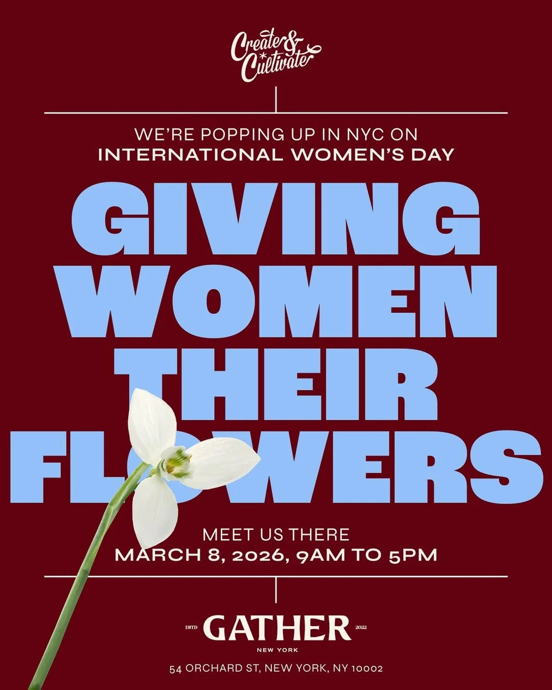 Create & Cultivate International Women's Day Pop-Up