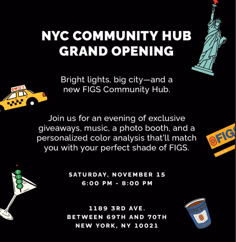 FIGS NYC Grand Opening