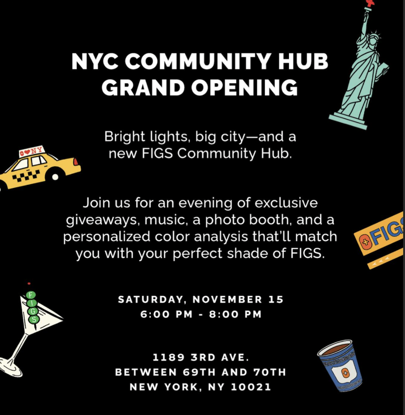 FIGS NYC Grand Opening