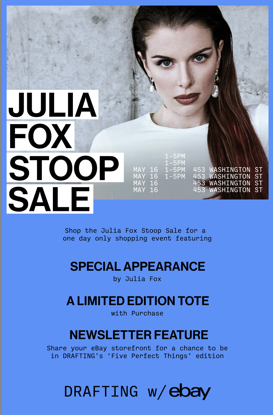 Julia Fox Stoop Sale