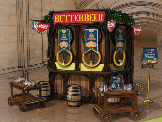 Keebler Butterbeer Cookie Tap Trolley