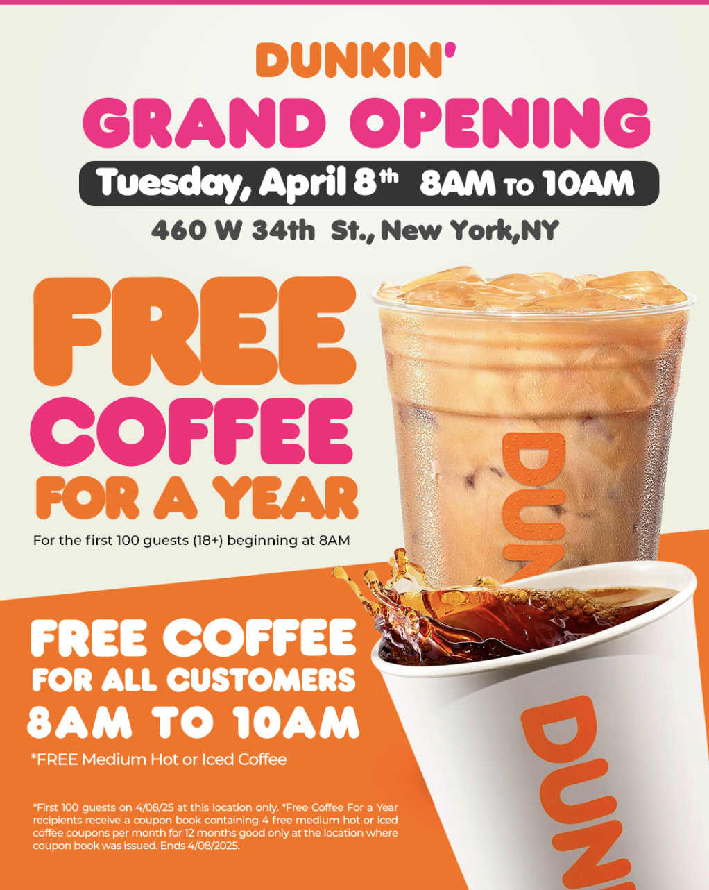 Dunkin' Hudson Yards Grand Opening