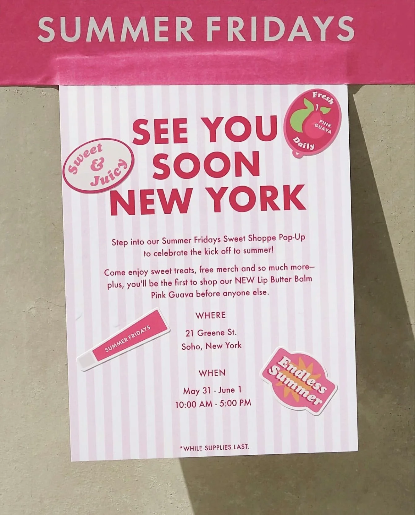 Summer Fridays Sweet Shoppe Pop-Up