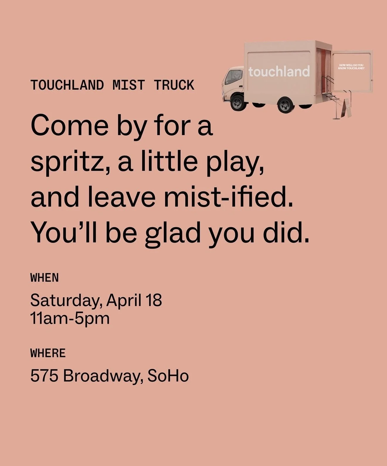 Touchland Mist Truck