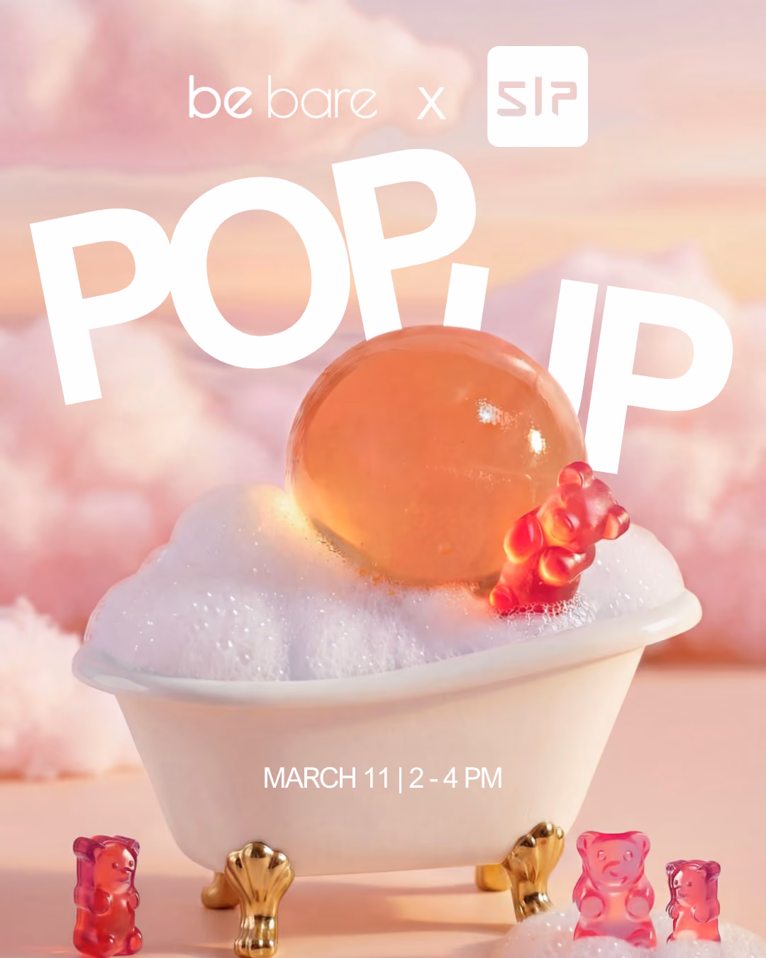 Be Bare x SIP Pop-Up