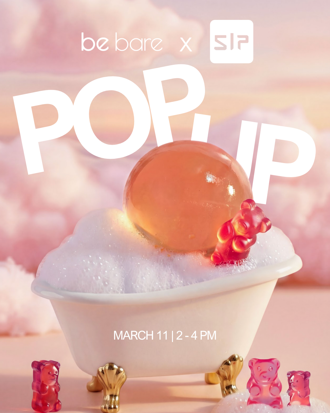 Be Bare x SIP Pop-Up