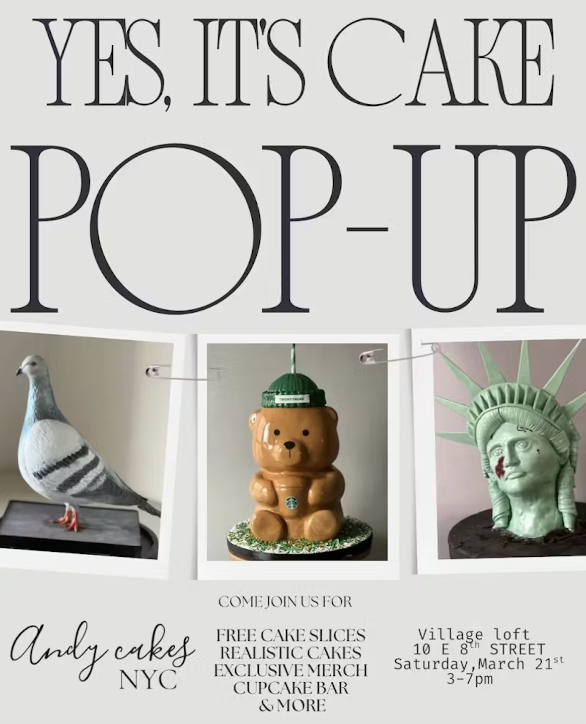 AndyCakesNYC Pop-Up Shop