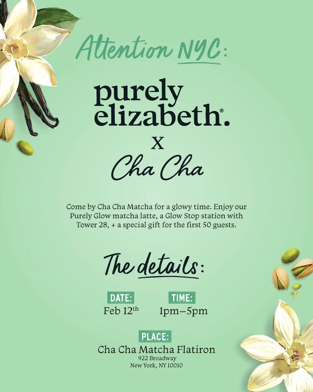 Purely Elizabeth x Cha Cha Matcha