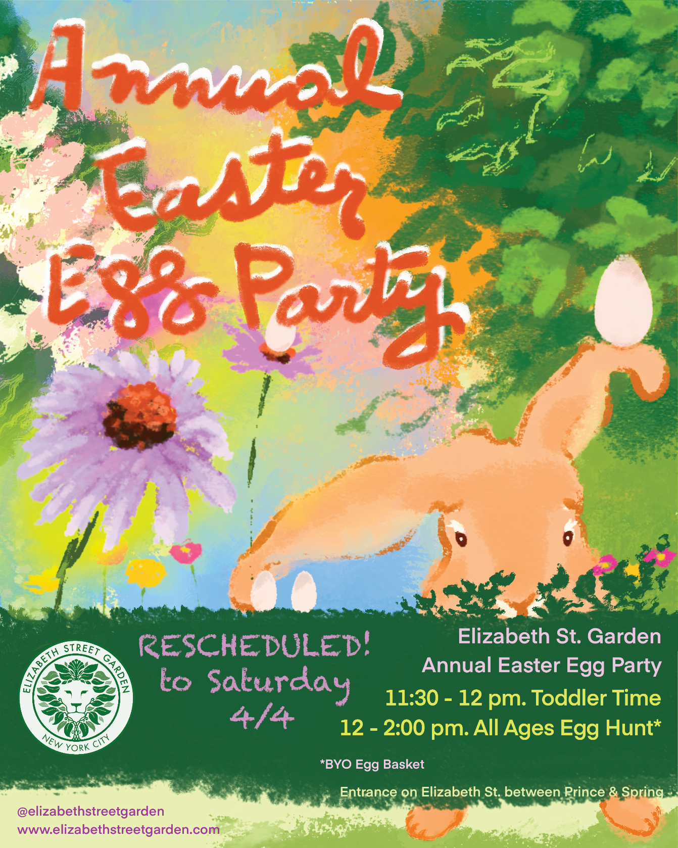 Elizabeth Stret Garden Annual Easter Egg Party