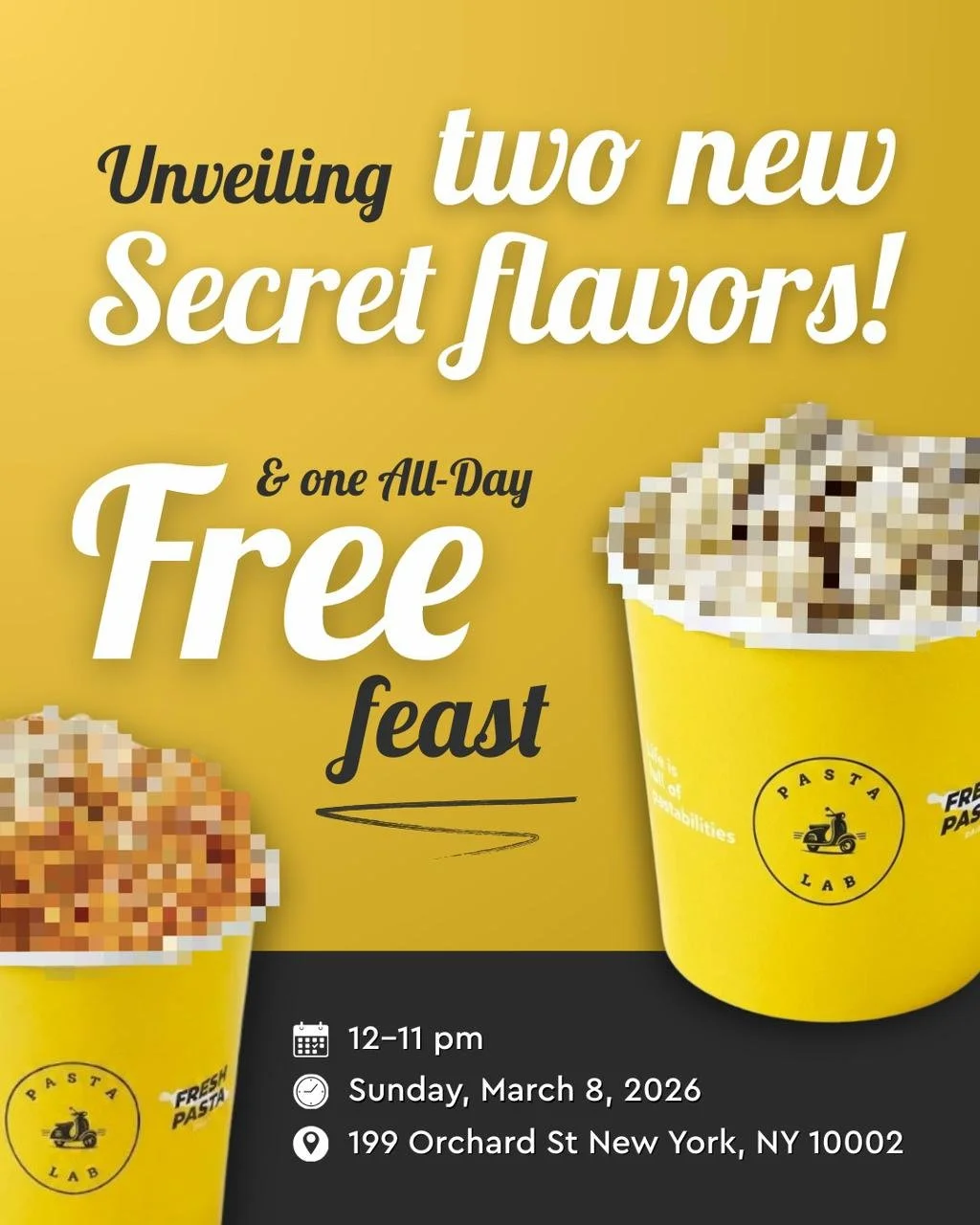 Pasta Lab Tasting Event