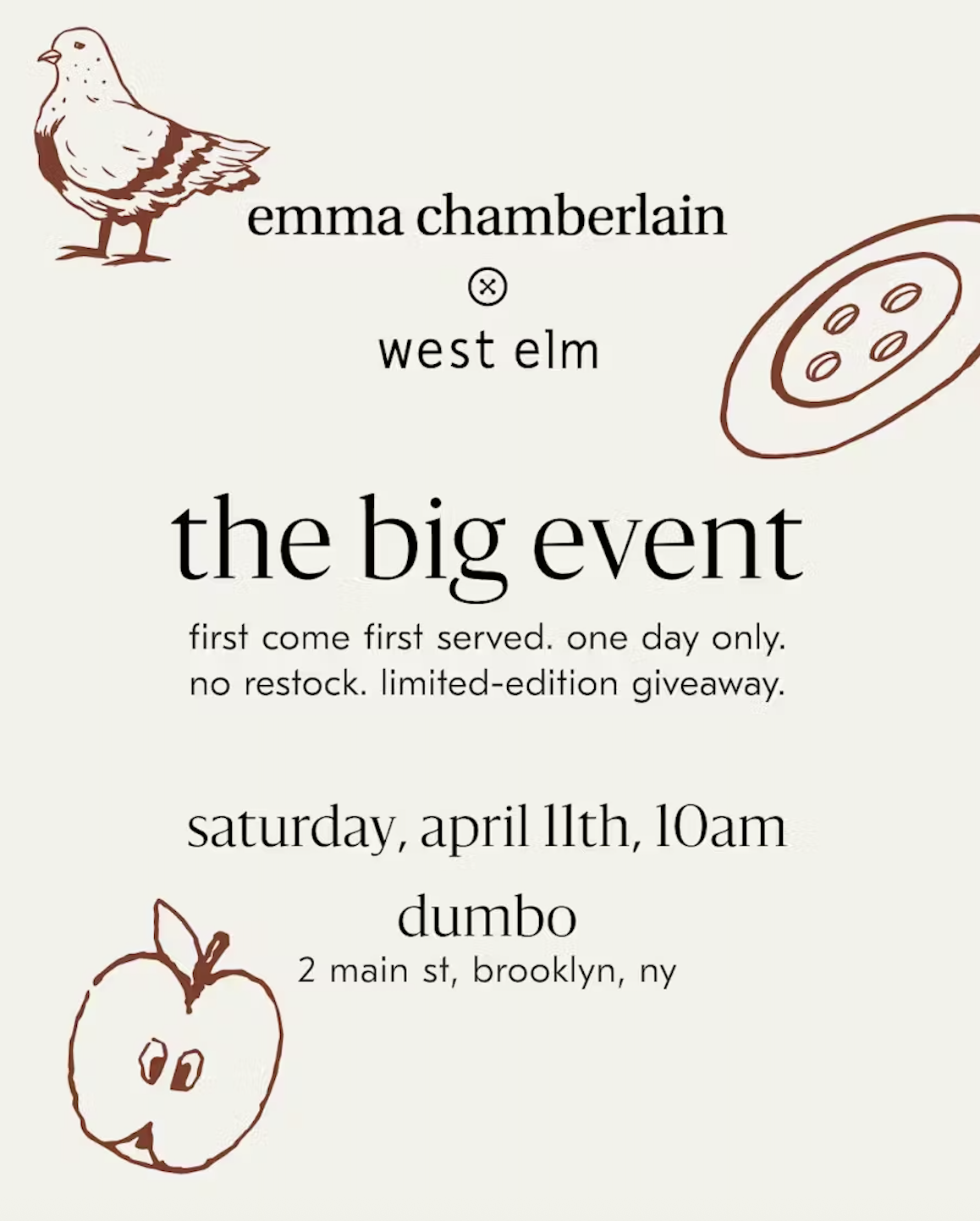 Emma Chamberlain x West Elm
