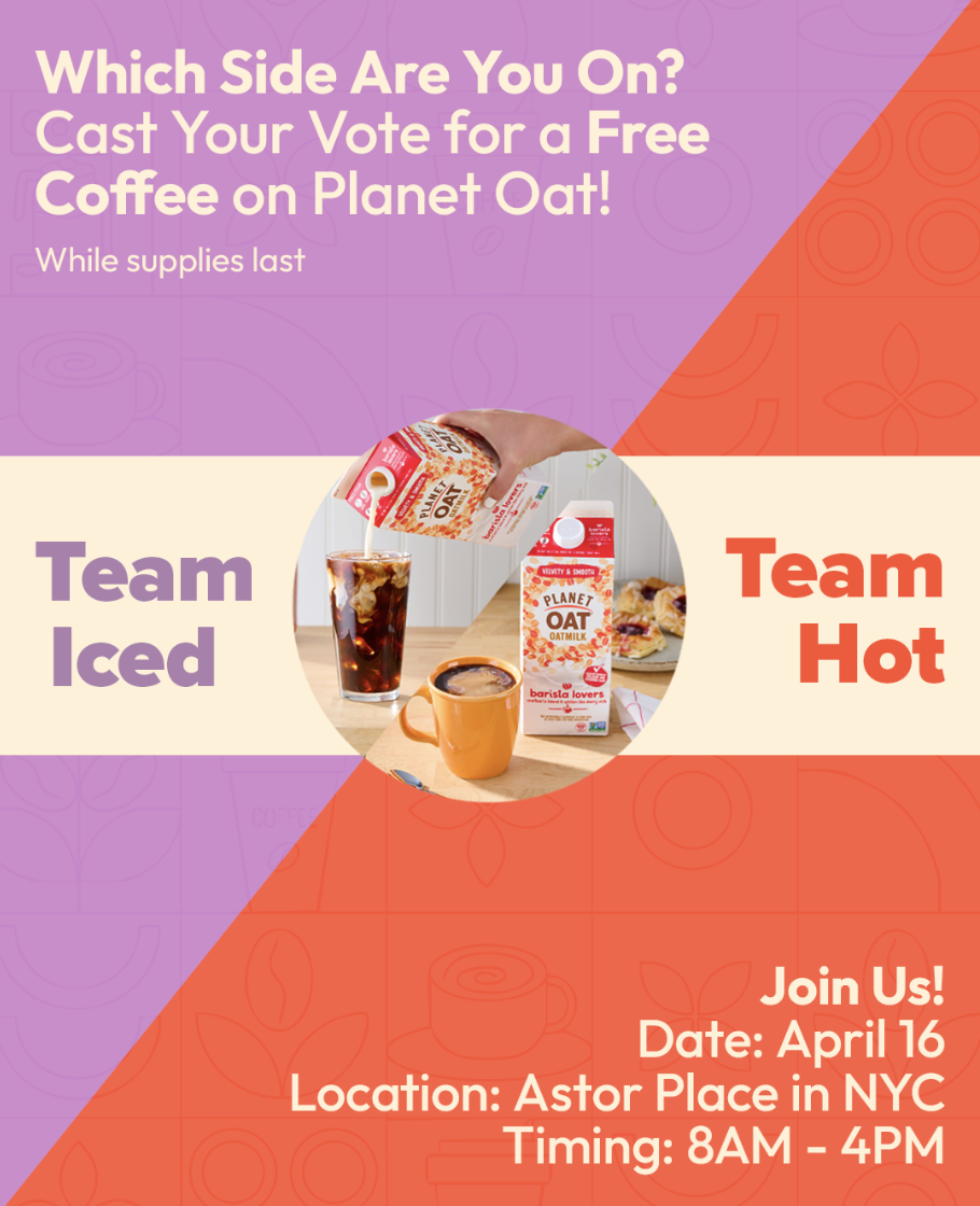 The Planet Oat Great Coffee Debate Pop Up