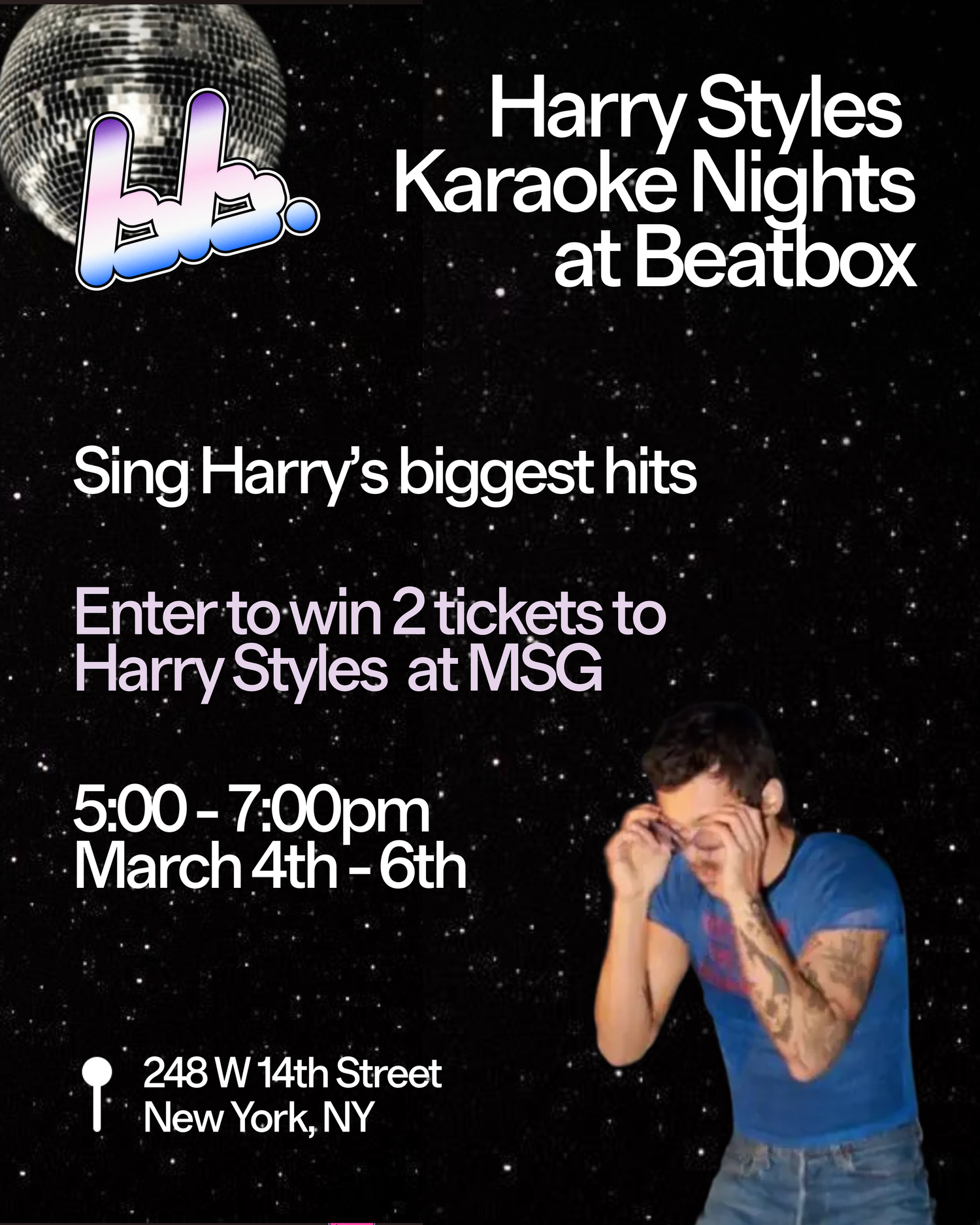 Harry Styles Karaoke Nights at Beatbox