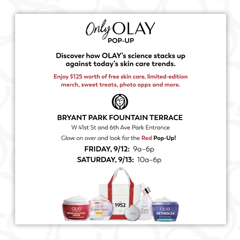 Only Olay Pop-Up