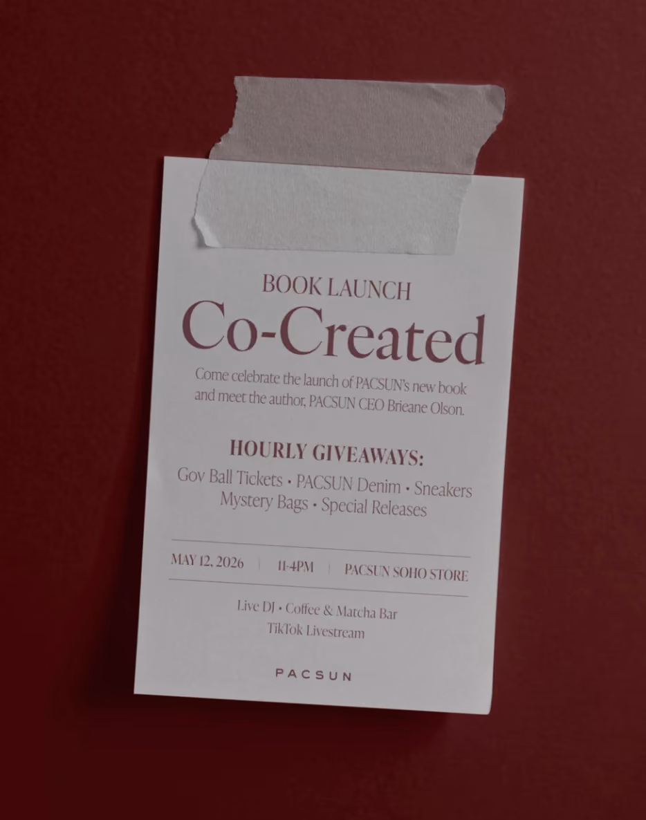 PacSun Co-Created Book Launch
