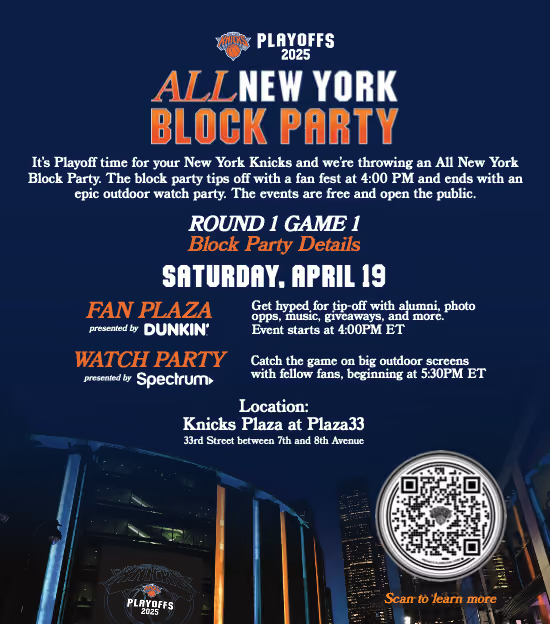 Knicks All New York Block Party
