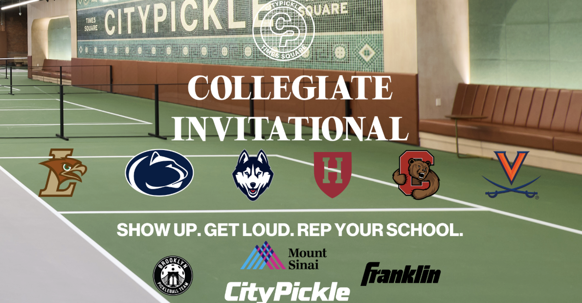 First-Ever Collegiate Pickleball Tournament
