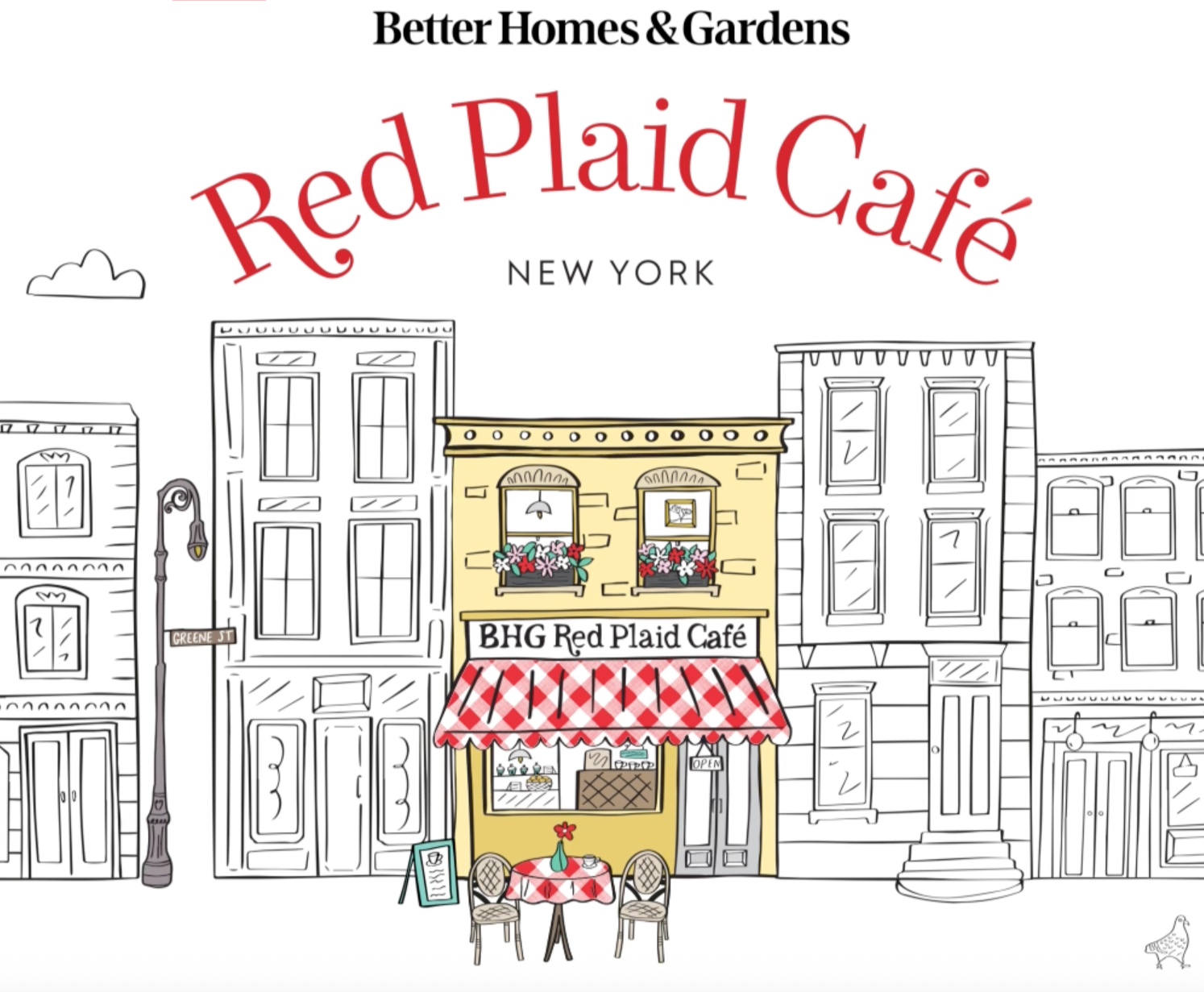 Better Homes & Garden Red Plaid Cafe