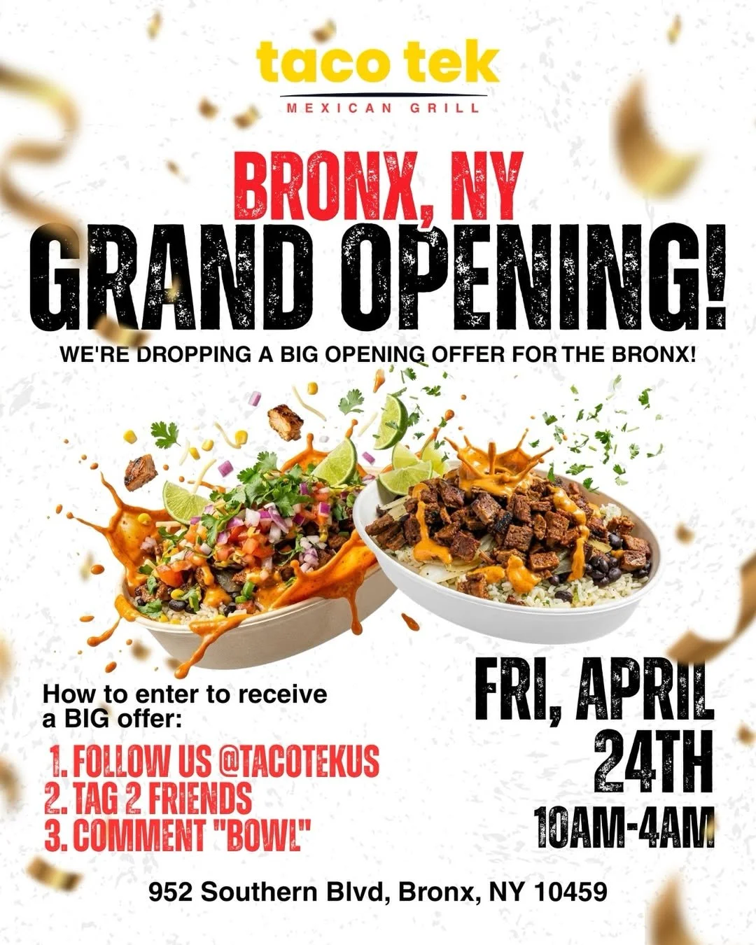 Taco Tek Bronx Grand Opening