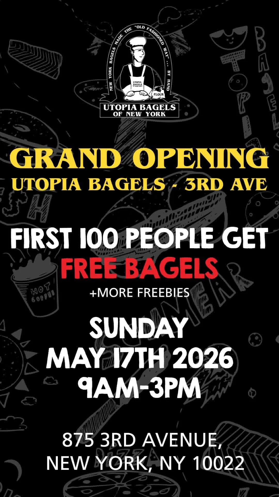 Utopia Bagels Midtown East Grand Opening