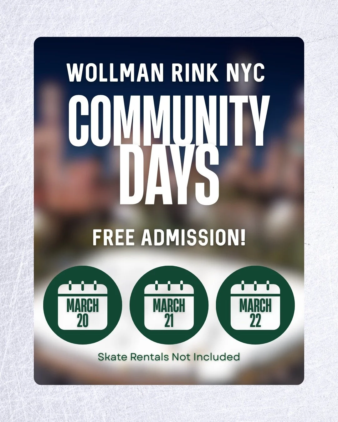 Wollman Rink Community Days