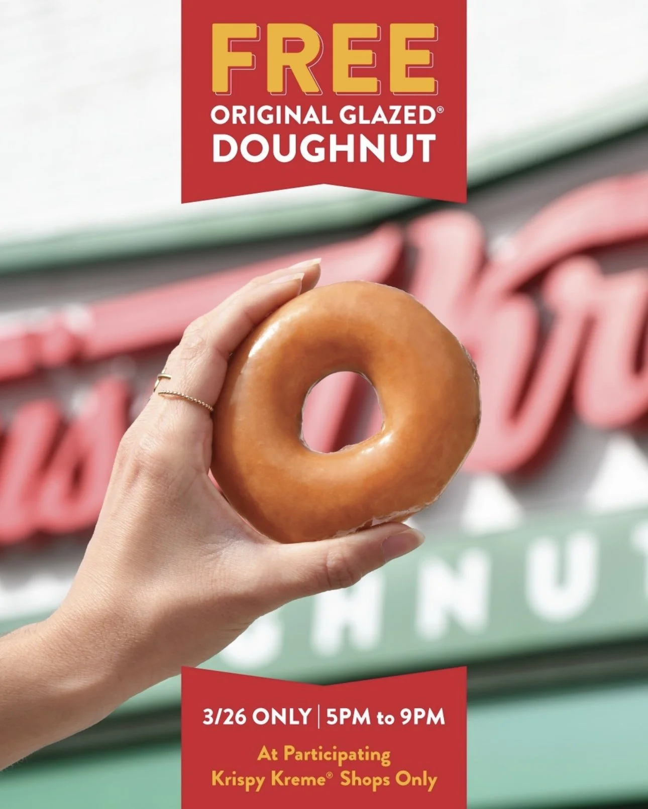 Free Krispy Kreme Doughnut