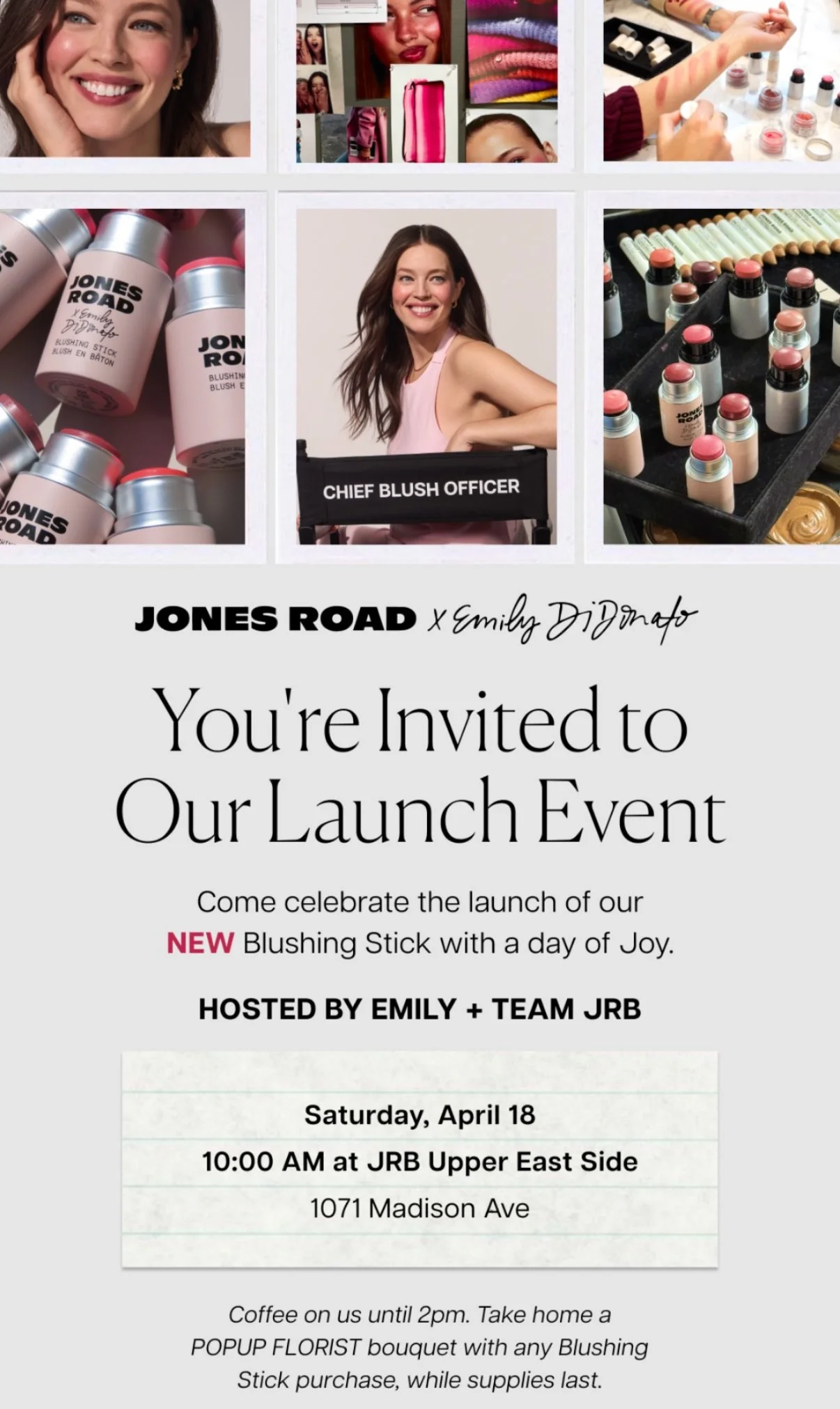 Jones Road Beauty x Emily DiDonato Launch Event