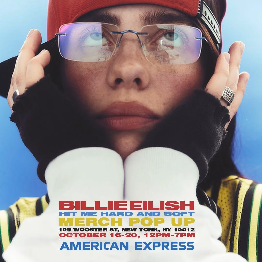 Billie Eilish HIT ME HARD AND SOFT Merch Pop-Up Store