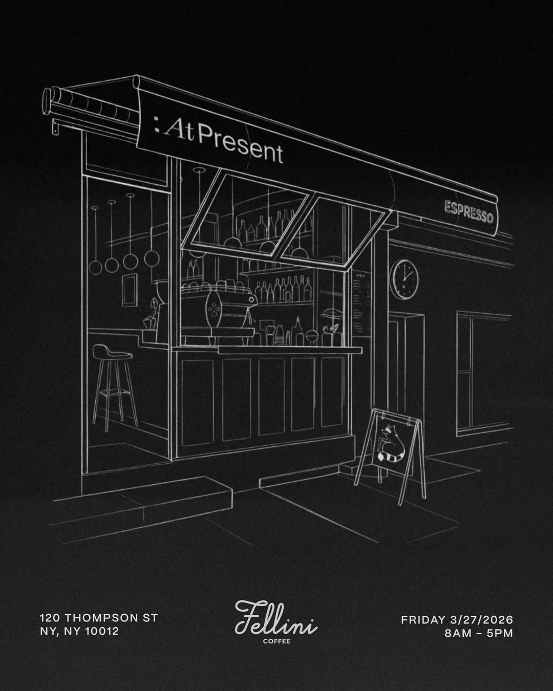 At Present x Fellini Coffee