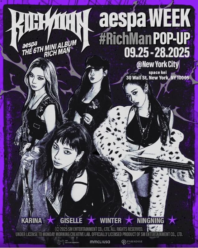 aespa Rich Man Pop-Up
