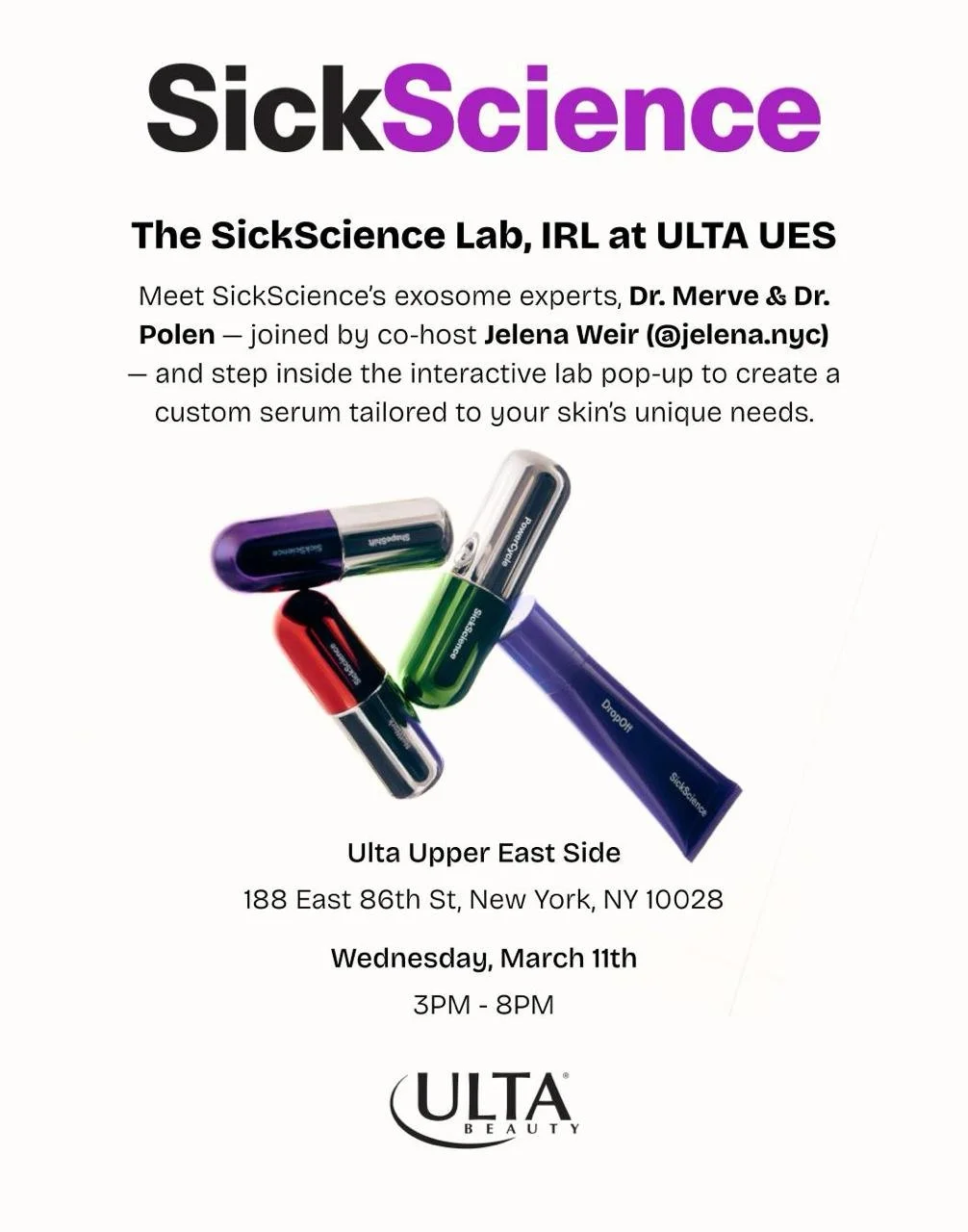 SickScience Lab Popup at Ulta