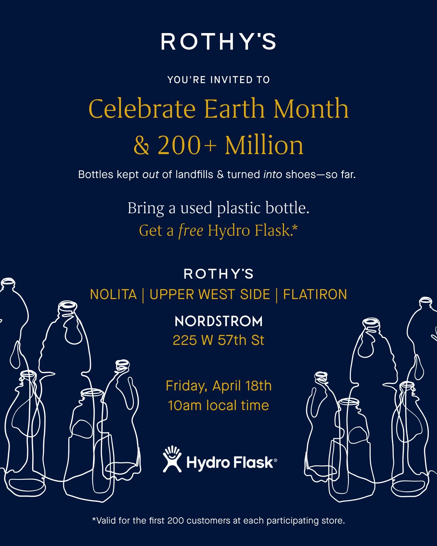 Rothy's Earth Month Bottle Swap