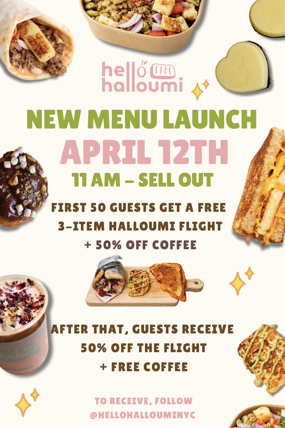 Hello Halloumi Free Flights