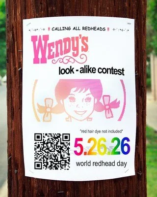 Wendy's Lookalike Contest for World Redhead Day