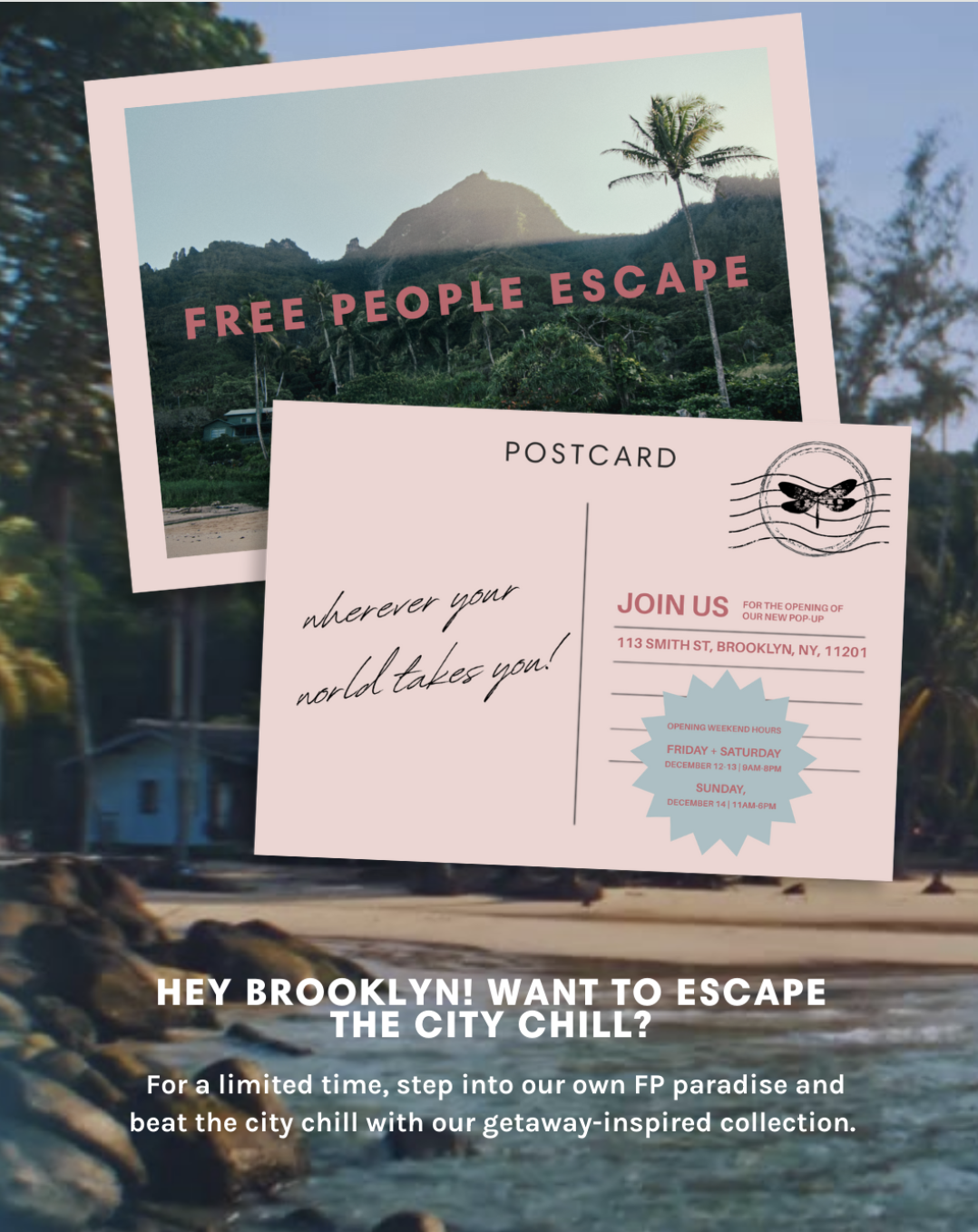 Free People Escape Brooklyn Pop-Up