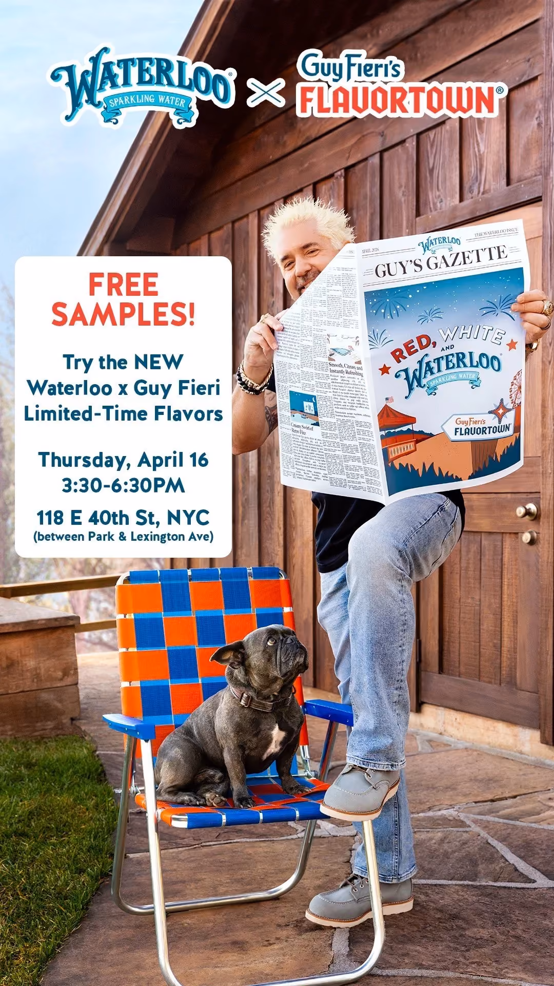 [Cancelled] Waterloo Sparkling Water x Guy Fieri Epic Flavor Can Cruiser