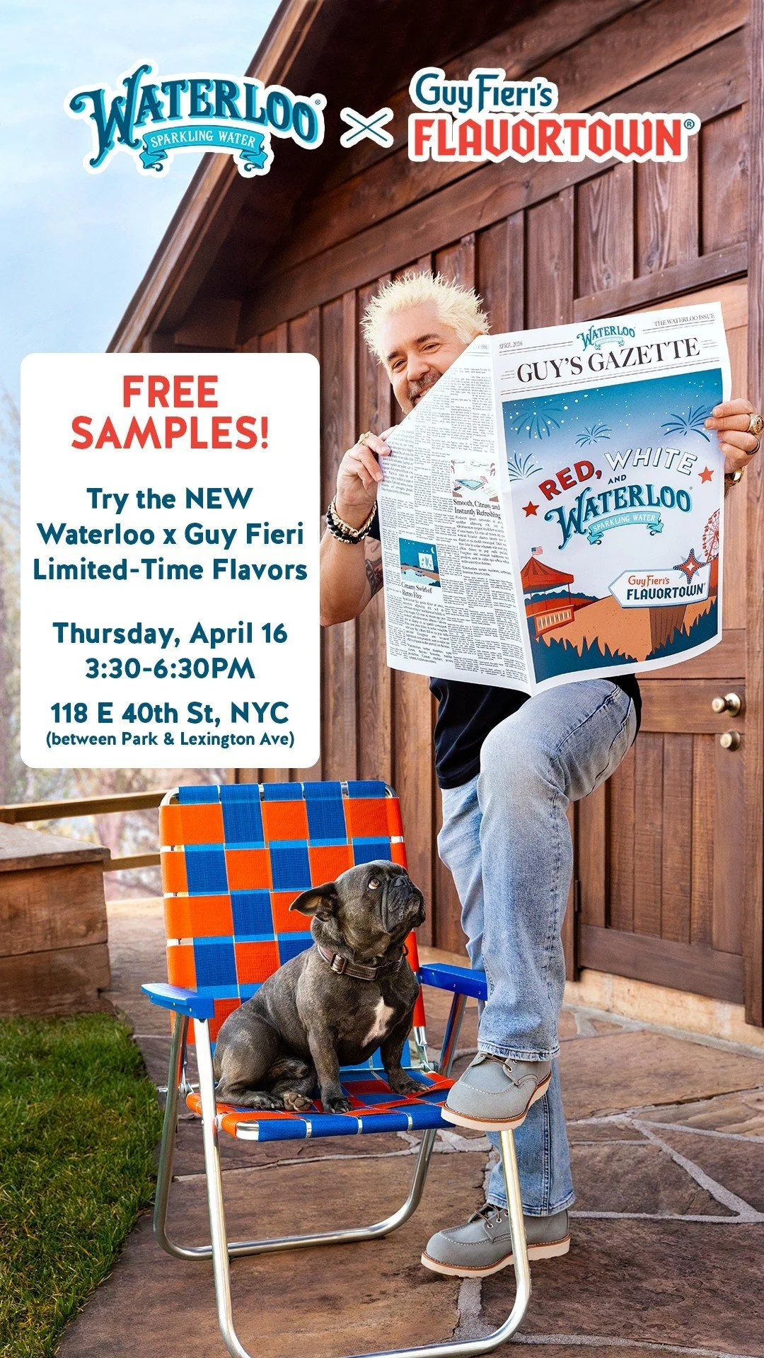 [Cancelled] Waterloo Sparkling Water x Guy Fieri Epic Flavor Can Cruiser