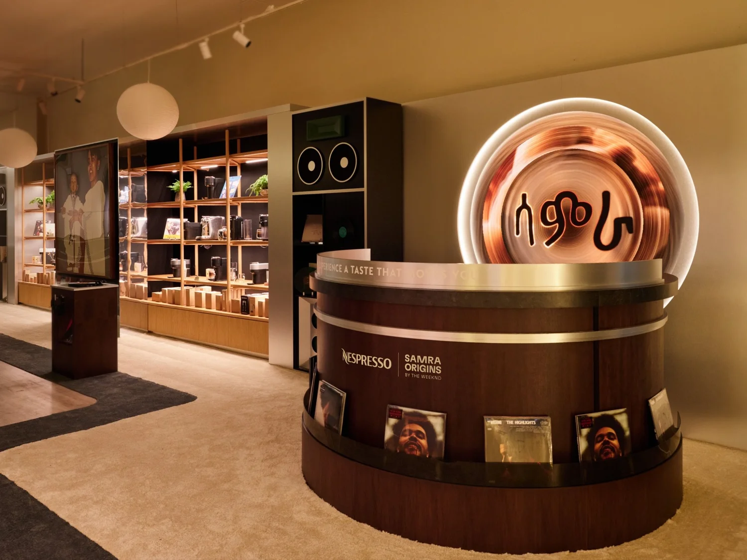The Weeknd & Nespresso Samra Origins Vinyl Cafe