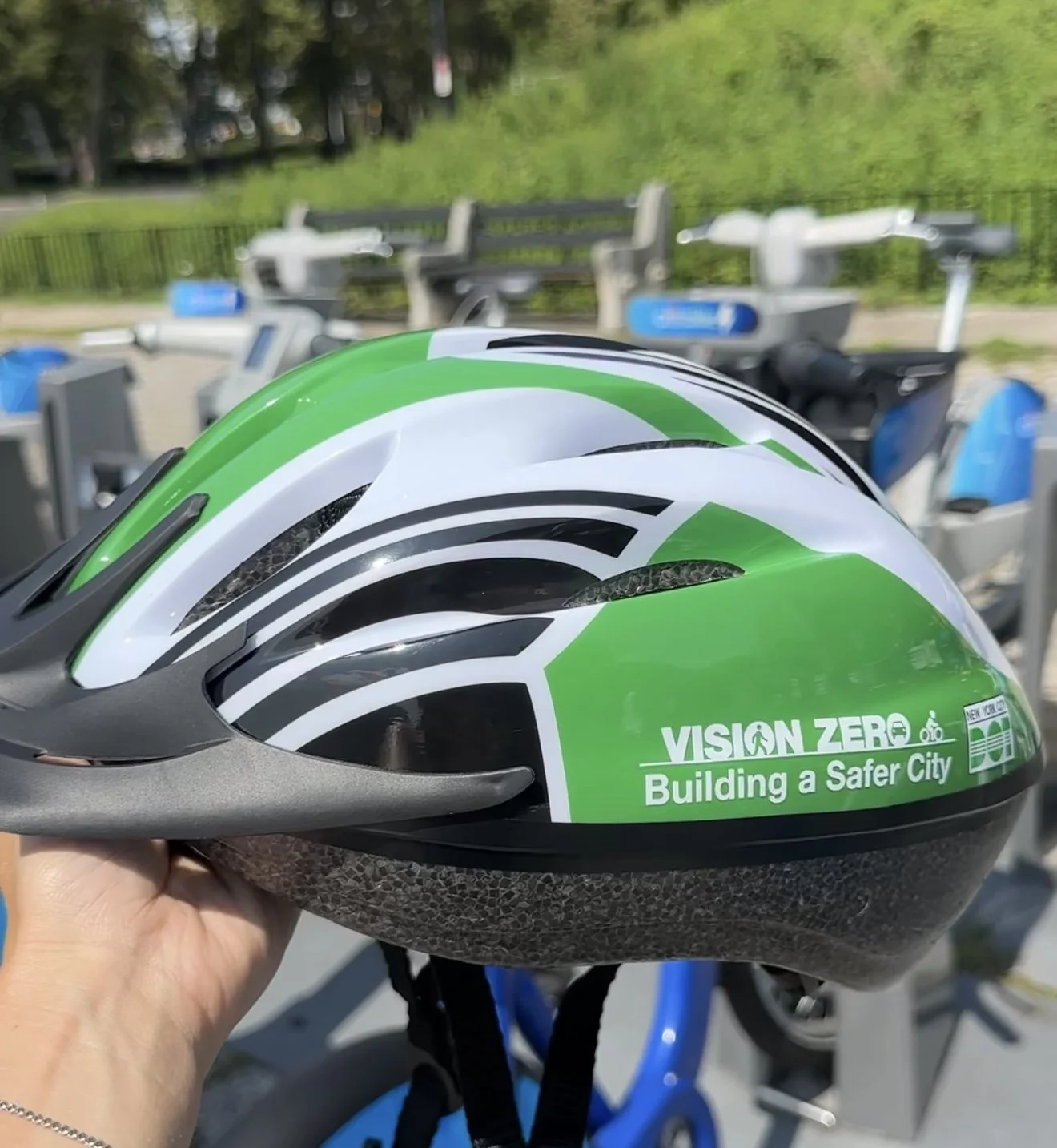 NYC DOT Free Helmet Giveaway