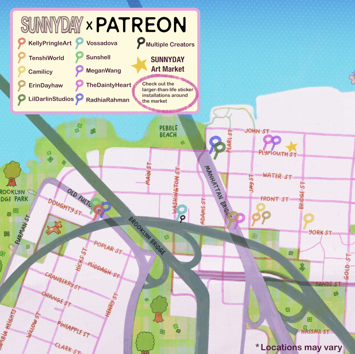 Patreon Giant Sticker Scavenger Hunt