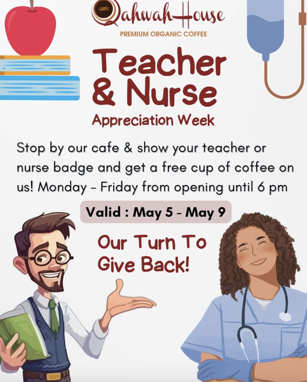 Qahwah House Teacher & Nurse Appreciation Week