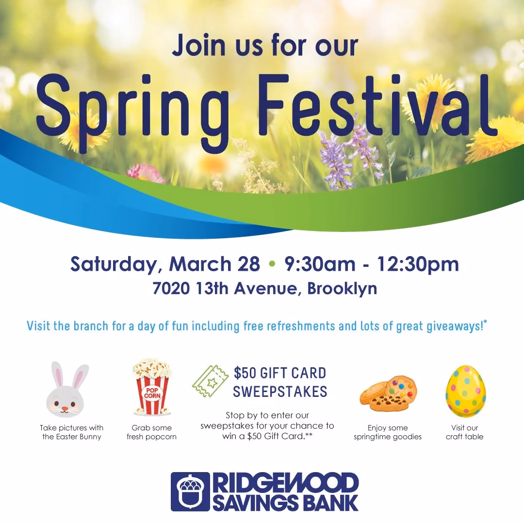 Ridgewood Savings Bank Spring Festival