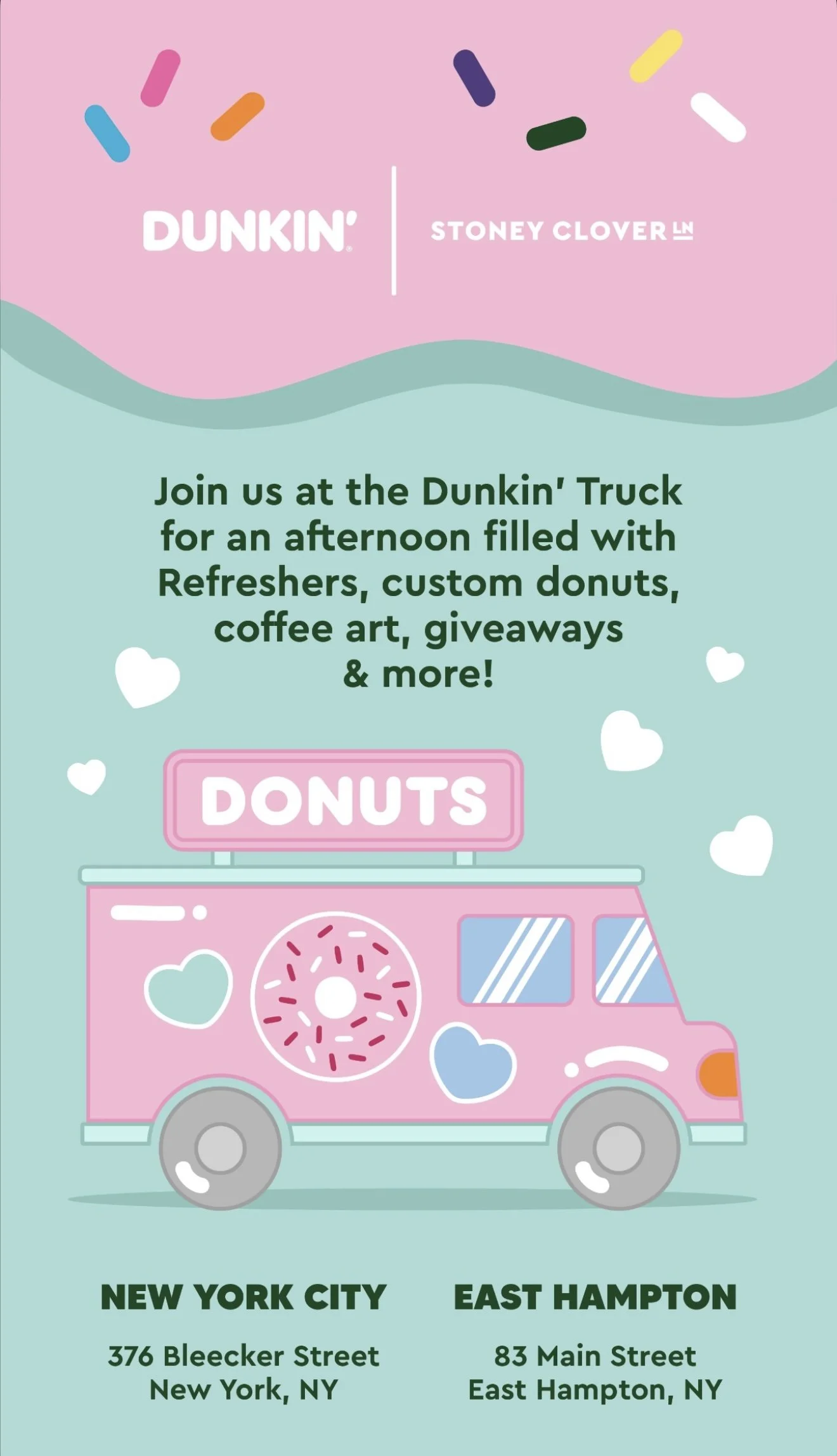 Dunkin’ National Donut Day with Stoney Clover Lane