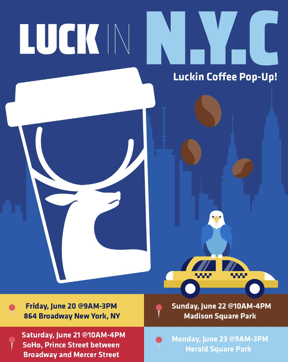 Luckin Coffee NYC Pop-Up