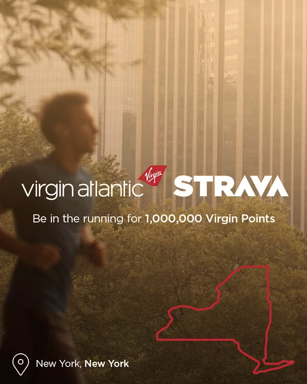 Virgin Atlantic Strava Passport Challenge NYC Run