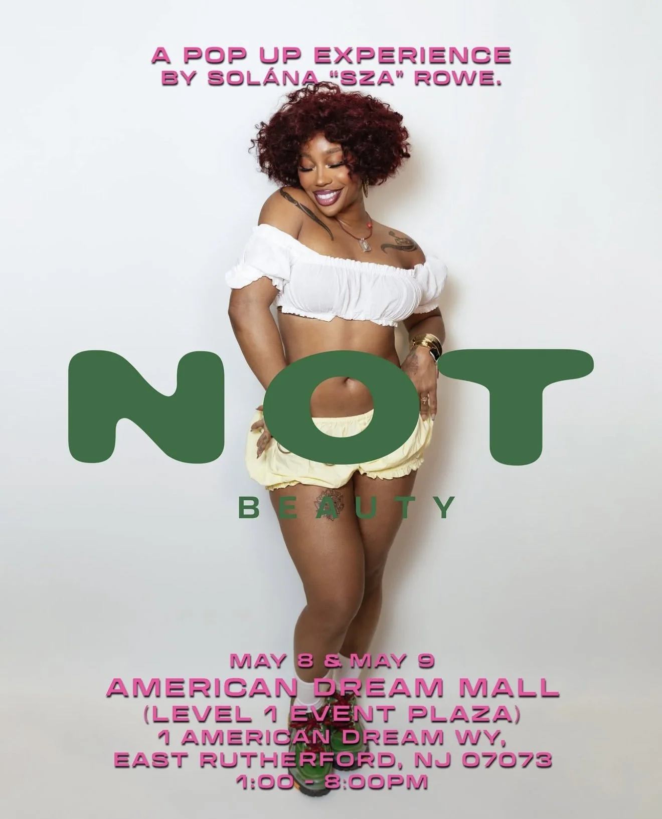 NOT BEAUTY Pop-Up Experience by SZA