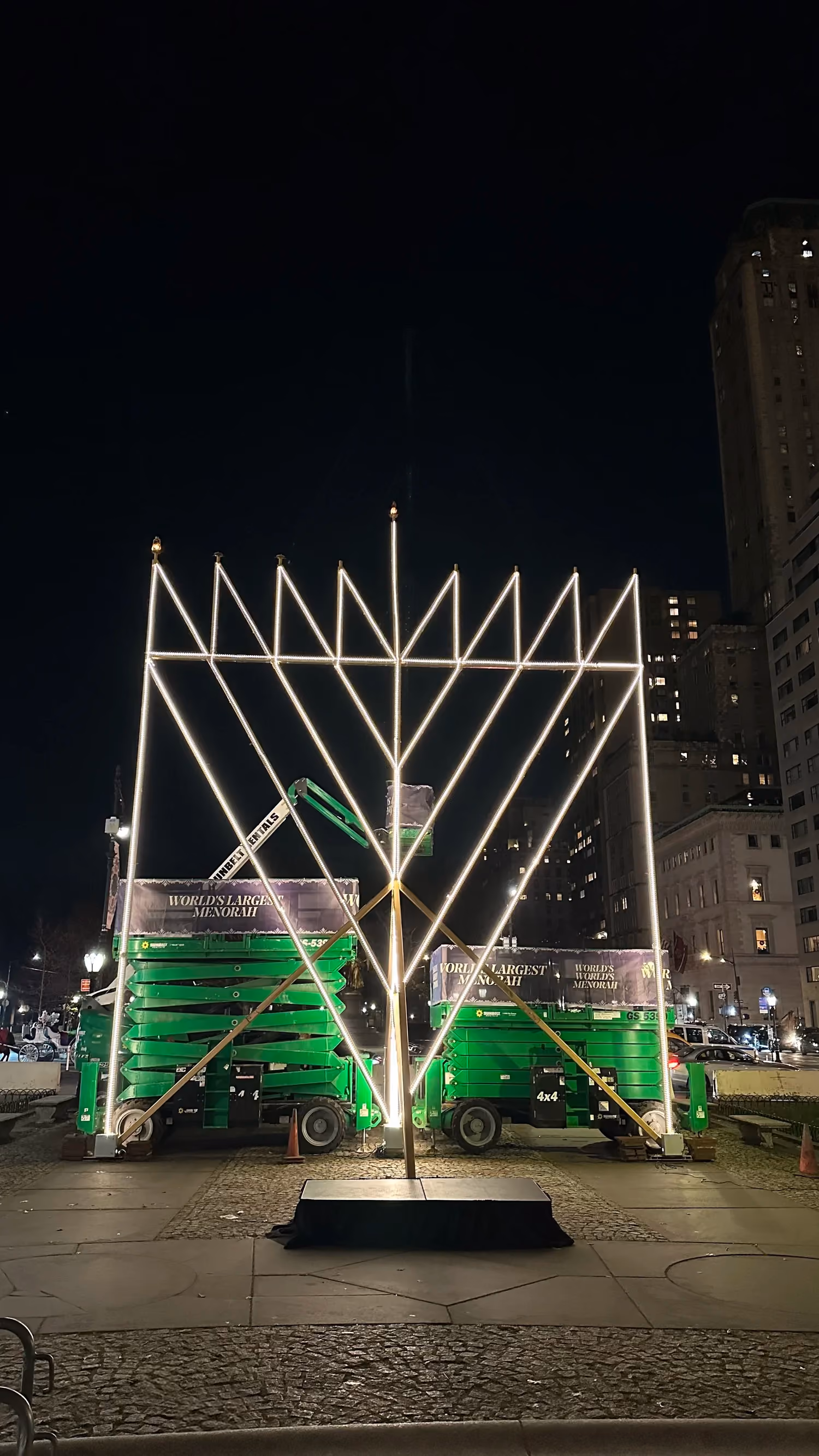 The World's Largest Menorah Lighting